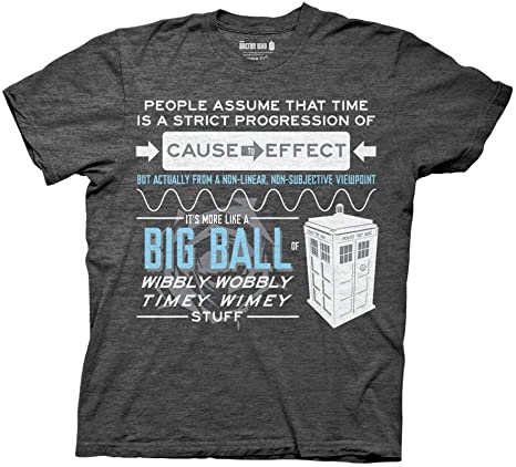 Ripple Junction Doctor Who Wibbly Wobbly Timey Wimey Tardis T-Shirt