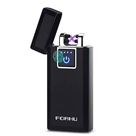 Electric lighter, FORHU Electronic Arc Lighters Windproof USB Rechargeable Lighters