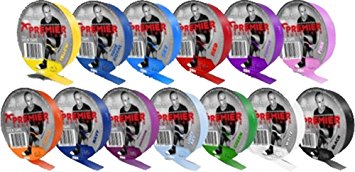 Premier Football Sock Tape 33m Socks Retainer Shin Guards Holder Assorted Colour