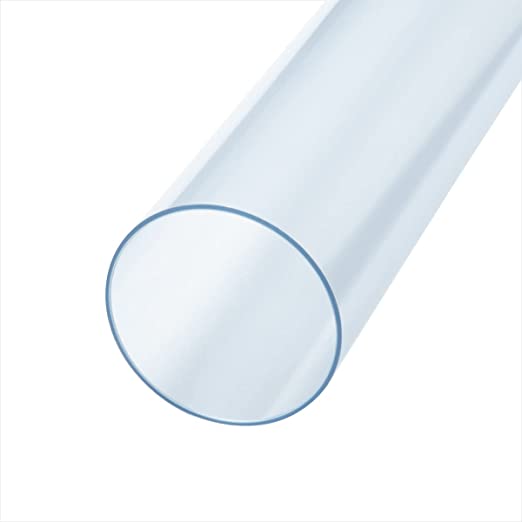 POWERTEC 70176V Clear PVC Dust Collection Pipe 2-1/2" x 36" Long, 1PK