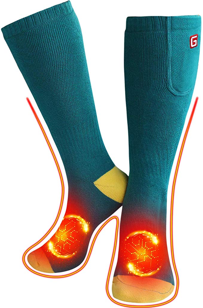 QILOVE Extra Warm Rechargeable Battery Heated Socks