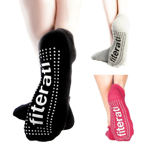 Best Yoga Socks - Anti-odor, Antibacterial Non Slip Yoga Pilates Barre Grip Sox