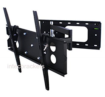Intecbrackets® - Slim fitting (just 73mm gap) extra strong 80kg rating cantilever TV bracket with full tilt and swivel fits TVs 37 39 40 42 43 44 46 47 50 52 55 57 58 60 63 64 (and LED TVs to 70") guaranteed to fit with a lifetime warranty and all the fittings and fixings