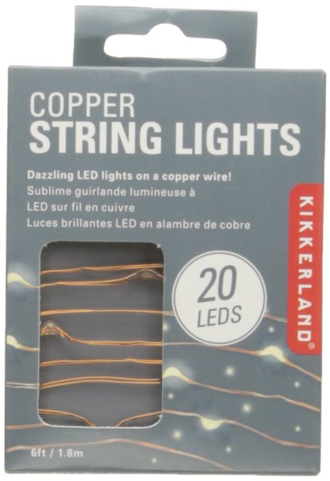 Kikkerland Copper String Lights