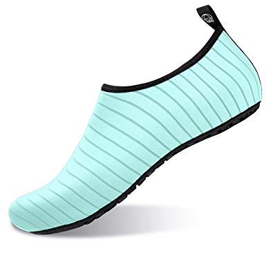 JIASUQI Womens and Mens Summer Outdoor Water Shoes Aqua Socks for Beach Swim Surf Yoga Exercise