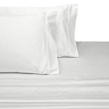 Ultra Soft & Exquisitely Smooth Genuine 100% Egyptian Cotton 800 Thread Count Sheet Sets, Lavish Sateen Solid, Deep Pockets (18" Pockets), 3 Piece Twin Extra Long (Twin XL) Size Sheet Set, Solid, White