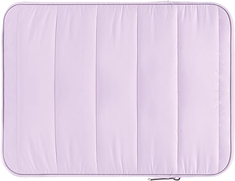 MoKo 9-11 Inch Tablet Sleeve Case, Portable Puffy iPad Bag Fit with iPad Air 5/4th 10.9, iPad Pro 11 inch, iPad 10th 10.9, iPad 9/8th 10.2, Tab S8/S9 11", Vertical iPad Travel Case, Light Purple