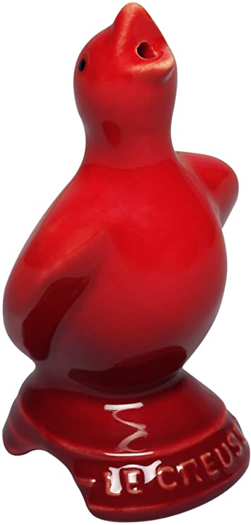 Le Creuset Stoneware Pie Bird Funnel, Cerise (Cherry Red)