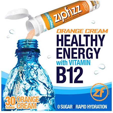 Zipfizz Healthy Energy Drink Mix, (Orange Cream, 30-Count)