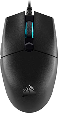 Corsair KATAR PRO Ultra-Light Gaming Mouse - FPS/MOBA Mouse, Symmetric Shape, 12,400 DPI Optical Sensor, 6 Programmable Buttons, Plug-and-Play, RGB Backlighting, for Claw and Fingertip Grips - Black