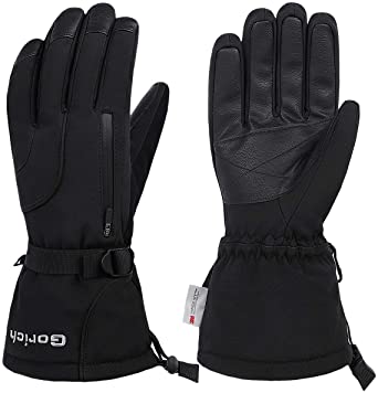 Gorich Ski Gloves,Waterproof Mens Womens Ski Gloves, Winter Warm 3M Thinsulate Snow Gloves Snowboard Gloves Snowmobile Gloves