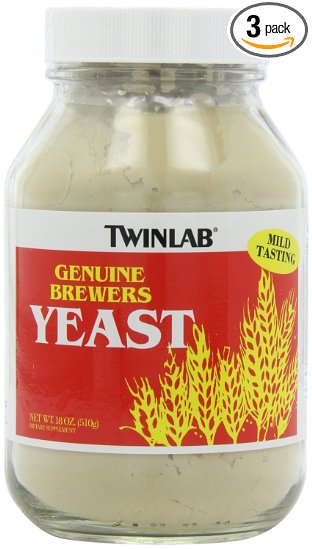 Twinlab Genuine Brewers Yeast, 18 Ounce (Pack of 3)