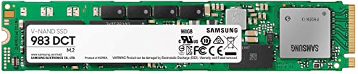 Samsung 983 DCT Series SSD 1.92TB - M.2 NVMe Interface Internal Solid State Drive with V-NAND Technology for Business (MZ-1LB1T9NE), Green