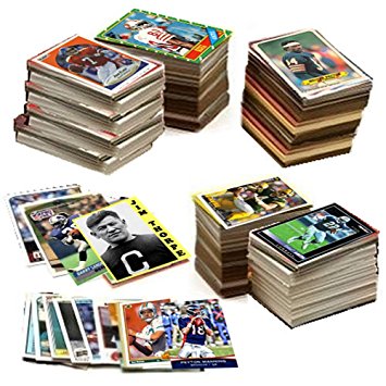 600 Football Cards Including Rookies, Many Stars, & Hall-of-famers. Ships in New White Box Perfect for Gift Giving. Includes an Unopened Pack of Vintage Football Cards That Is At Least 25 Years Old!