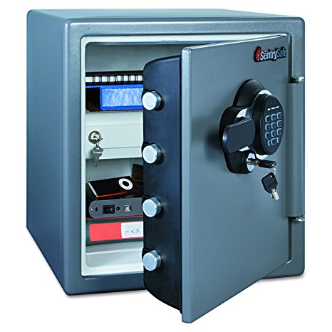 SentrySafe SFW123GDC 1.23 Cubic Feet Electronic Fire-Safe (Gun Metal Grey)