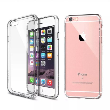 Pannio Slim Fit TPU Non Slip Grip Flexible Clear Case for iPhone 6 / 6S {Scratch-Resisotant Coating}