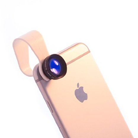iPhone Lens 2x Zoom by Pocket Lens - Pro 60mm Telephoto Lens - 2X More Vision - Optic Lens Works With Iphone 655S4IpadSamsungAndroid and more - Alternative to Olloclip - Comes with bag