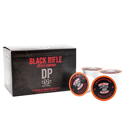 Death Punch Coffee Rounds by Black Rifle Coffee Company for Single Serve Brewing Machines (12 ct)
