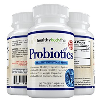 Probiotic Advanced Immune System support Supplement for men and women by Healthy Body Inc 60 count