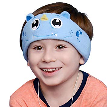 G-Cord Super Comfortable Headband Headphones for Kids (Monster Design)