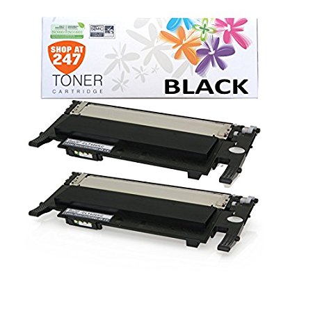 Shop 247 Compatible toner cartridges for [2 Black Set] CLT-406s SET CLP-365 Toner Cartridges compatible for K406S/C406S/M406S/Y406S 406S CLP-360 CLP-365W CLP-366