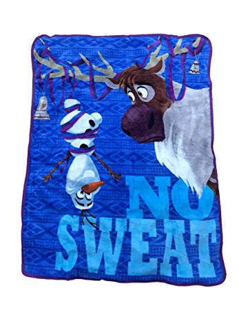 Disney's Olaf's Frozen Adventure Plush Throw Blanket - Featuring Olaf and Sven - For Adult, Child or Toddler