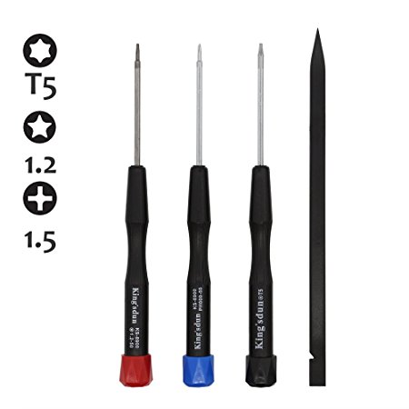 Kingsdun 4Pcs Apple Screwdriver Tool Set with Torx Screwdriver T5 Pentalobe P5 (1.2)and Philips PH000(1.5) for MacBook Air & Macbook pro with Retina Display