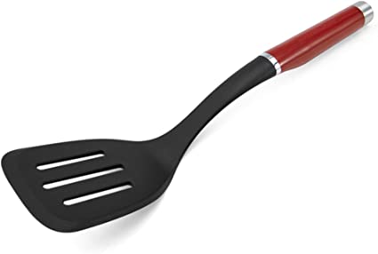 KitchenAid KO002OHERA Gourmet Nylon Slotted Turner, one size, Matte Red