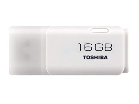 Toshiba TransMemory U202 16GB USB Flash Drive USB 2.0 - White - THN-U202W0160E4-3 Pack