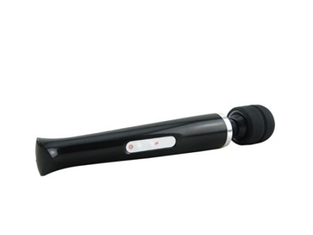 Well Wanted 10 Speed Magic Wand Travel Massager Sexy Women Toy Vibrators Adult Sex Products Vibrating AV Plug (Black)