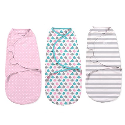 SwaddleMe Original Swaddle 3-PK, Pink Whales (SM)