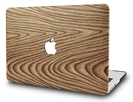 KEC MacBook Air 13 Inch Case Plastic Hard Shell Cover A1369 / A1466 (Pine Wood 1)