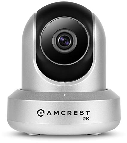 Amcrest UltraHD 2K WiFi Camera 3MP (2304TVL) Dualband 5ghz / 2.4ghz Indoor Pan/Tilt/Zoom Surveillance Wireless IP Camera, Home Video Security System w/IR Night Vision, Two-Way Talk IP3M-941 (Silver)