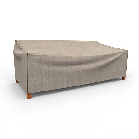 Budge English Garden Outdoor Patio Sofa Cover, Extra Extra Large (Tan Tweed)