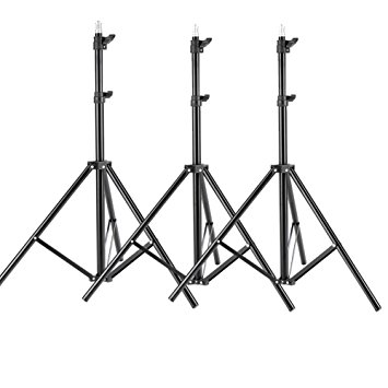 Neewer® 3 Pieces 6ft/75 inch/190cm Photography Tripod Light Stands For Studio Kits,Video, Lights, Softboxes, Reflectors, etc.