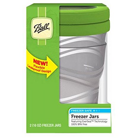 Ball Jar 16-Ounce Plastic Freezer Jar