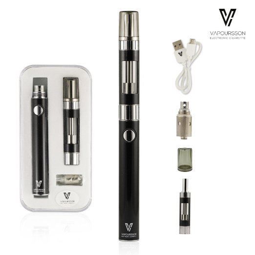 Vapoursson Magnet | Electronic Cigarette | Micro USB Charging | Power LED Indicator | Dual Coil Pro Tank | Magnetic Cap | Free Dual Coil | E Cigarette Starter Kit