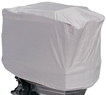 Leader Accessories Grey ShoreGuard Polyester Waterproof Outboard Motor Hood Cover