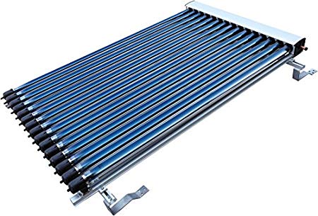 Duda Solar 15 Tube Water Heater Collector Slope Roof Frame Evacuated Vacuum Tubes SRCC Certified Hot