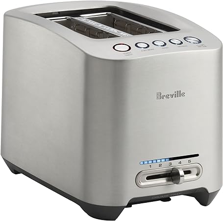 Breville Die-Cast Smart Toaster 2 Slice BTA820XL, Brushed Stainless Steel