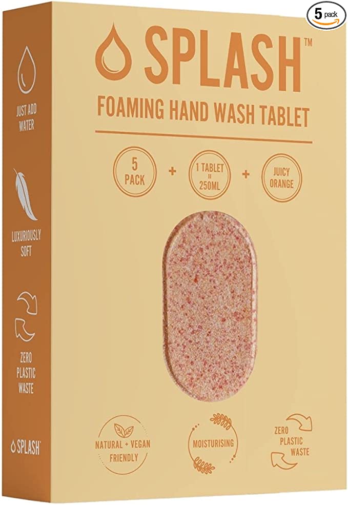 Splash Foaming Hand Soap Refill Tablets x5 Juicy Orange Scent