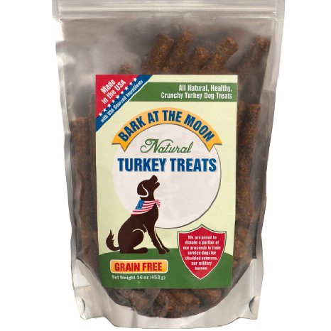 Grain Free Dog Treats Made In USA Only - All Natural Healthy Crunchy Turkey Sticks Dogs Love