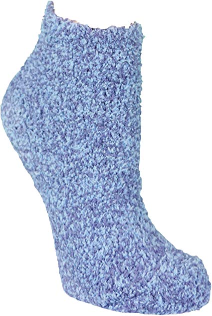 Dr. Scholl's Women's 2 Pack Soothing Spa Low Cut Lavender   Vitamin E Socks with Silicone Treads