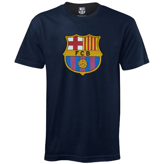 FC Barcelona Official Football Soccer Gift Mens Crest T-Shirt