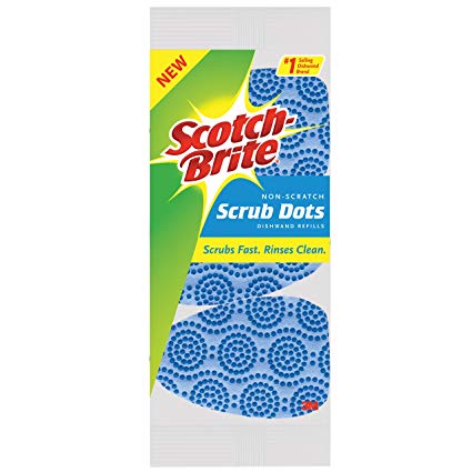 Scotch-brite Scrub Dots Non-Scratch Dishwand Refill, 18 Count