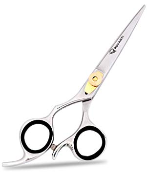 Professional Razor Blades Left Handed Hair Scissors - Barber Scissors for Left Hand - 6.5" Japanese Super Cobalt Stainless Steel Left Handed Shears - Handmade Lefty Hair Shears with Adjustment Screw