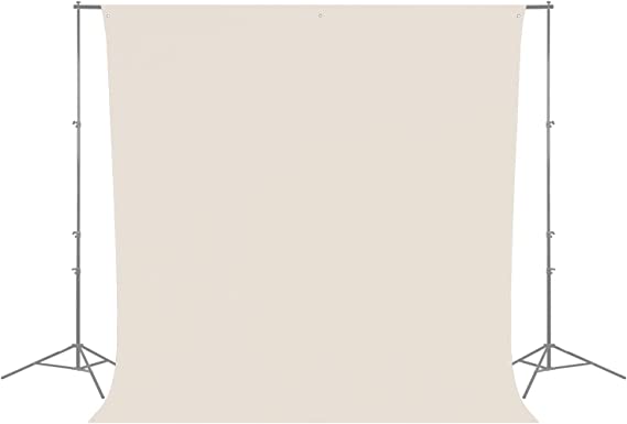 Westcott Wrinkle-Resistant 9' x 10' (2.75 x 3.05m) Backdrop for Photoshoots, Group Portraits, & Photo Booth. Portable and Travel Friendly (Buttermilk White)