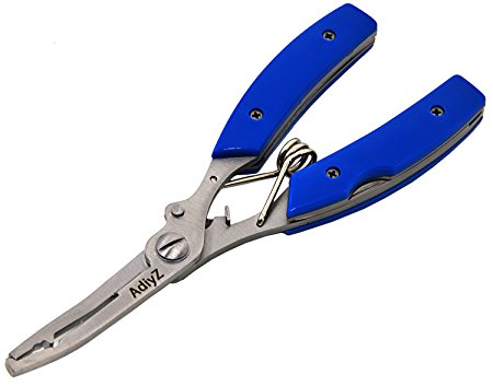 AdiyZ 6.5" Stainless Steel Fishing Plier with Tungsten Carbide Line Cutters
