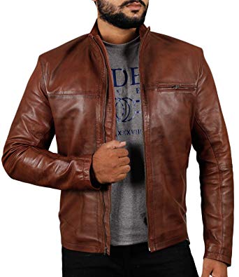 Laverapelle Men's Genuine Lambskin Leather Jacket (Black, Classic Jacket) - 1501135