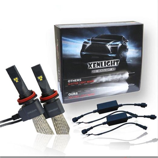 xenLIGHT H11 H8 H9 LED Headlight Conversion Kit Replaces Halogen and HID Cree Bulbs X2